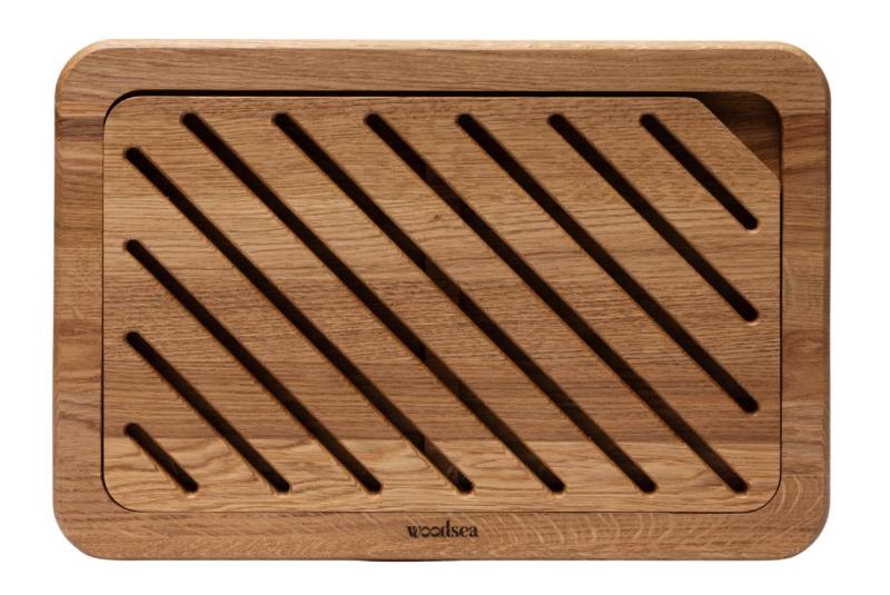Woodsea Brotbrett Eiche - Eichenholz Brotbrett Eiche 45x30cm 1208971538