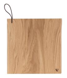 Woodsea Chop-Chop Oak S - Planche à découper en chêne 25x24cm avec poignée en cuir 1208971539