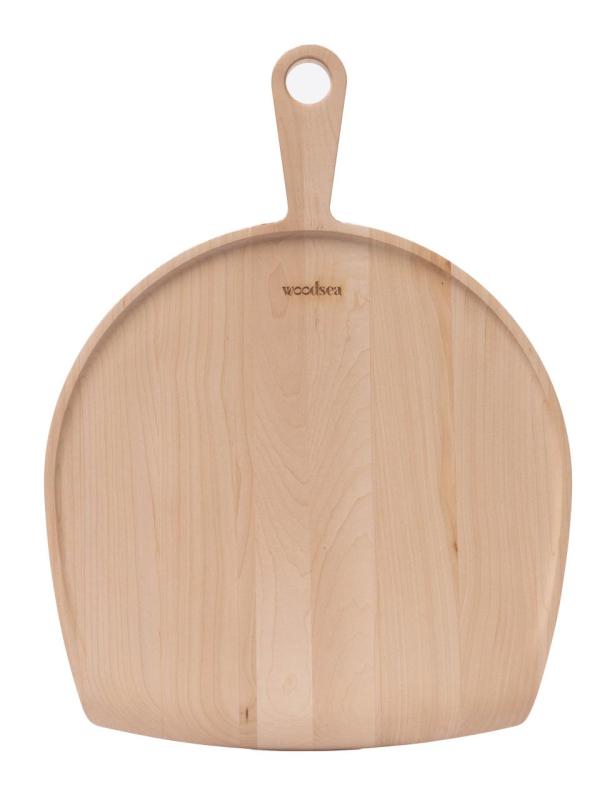 Woodsea Kiefer Natur - Ahornholz Pizzabrett 47x35 cm 1208971581