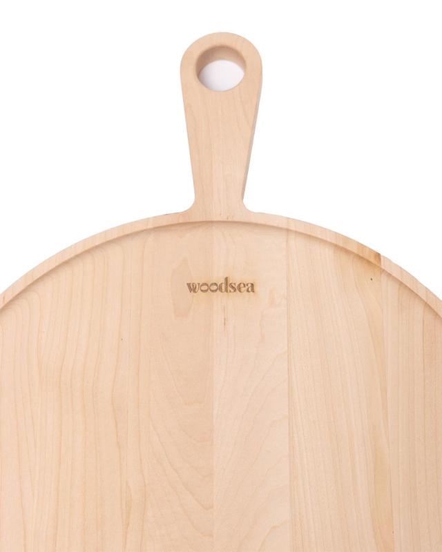 Woodsea Kiefer Natur - Ahornholz Pizzabrett 47x35 cm 1208971581