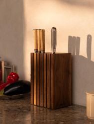 Woodsea Block Noyer S - Bloc Porte-couteaux en Noyer 13x8 cm 1208971608