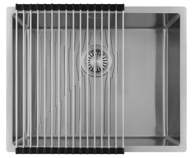 Pure.Sink Luxion Évier en acier inoxydable 50 x 40 cm, encastrable, à encastrer à fleur ou en saillie  PLX5040-02