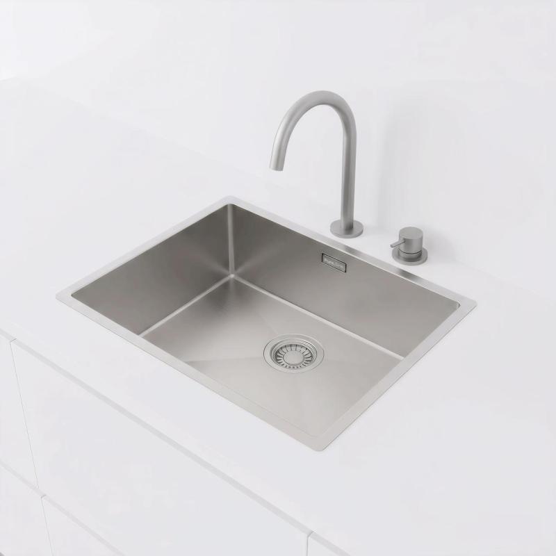 Pure.Sink Luxion Évier en acier inoxydable 50 x 40 cm, encastrable, à encastrer à fleur ou en saillie  PLX5040-02
