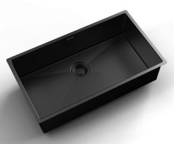 Pure.Sink Luxion Grand évier noir PVD 74 x 40 cm, encastrable sous plan, à fleur ou en applique PLX7440-63