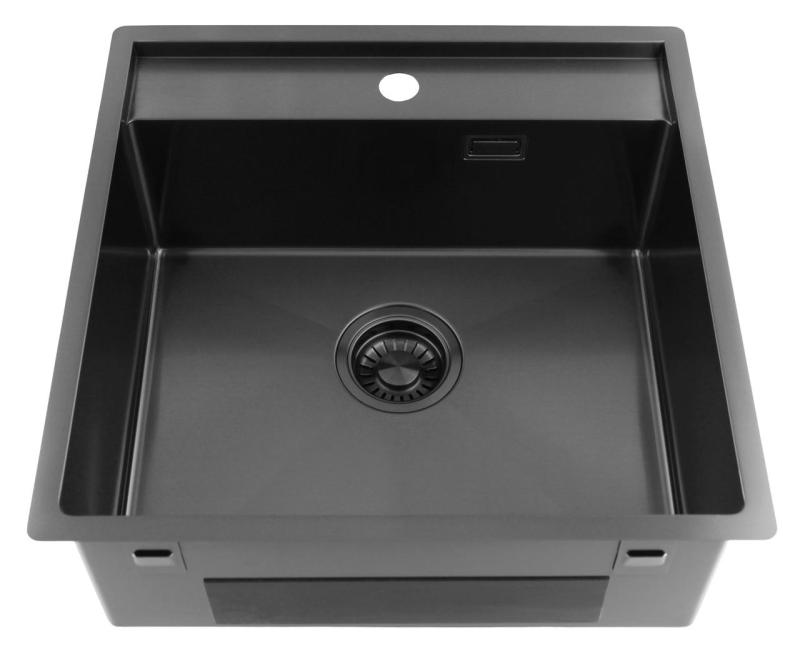 Pure.Sink Luxion Évier en bronze 51 x 50 cm Tapwing avec support pour robinet PLX5150T-61