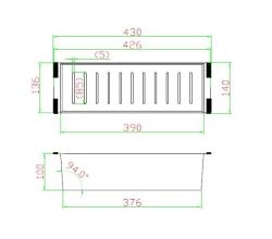 Pure.Sink Luxion Bac noir pour évier PLXCOL-63
