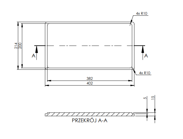 Planche à découper en bois de hêtre Granitemy pour évier 402mm x214mm 1208971830