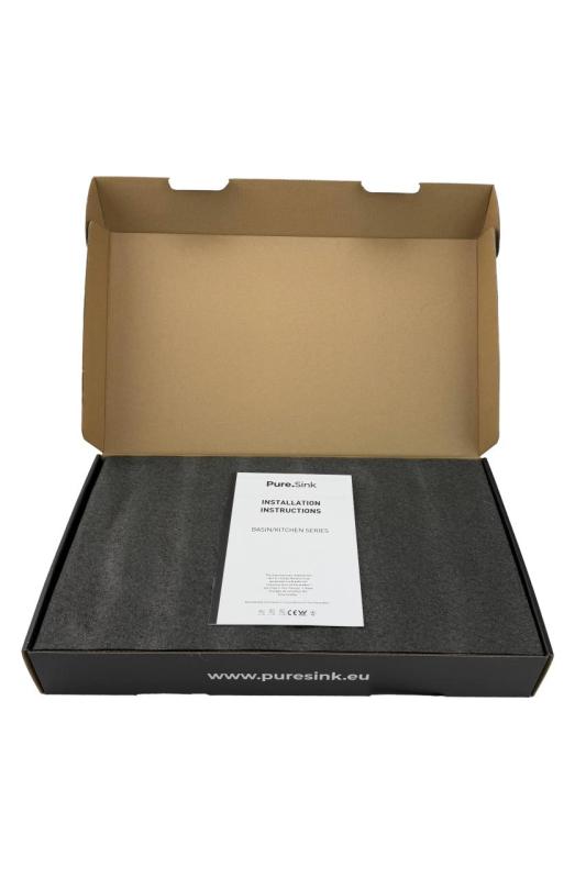 Pure.Sink Elite Steel Pulse-S robinet de cuisine en acier inoxydable avec bec extractible et mode pulvérisation PS8500-02