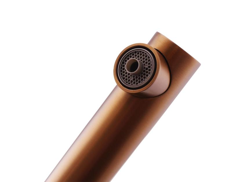 Pure.Sink Elite Steel Clear-S PVD gun metal 3-voie Robinet de cuisine avec Bec Rétractable et Eau Filtrée PS8120-61