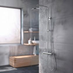 MURO TUA Combinaison douche avec thermostat et douche à effet pluie chromée M1.B11TH.CR