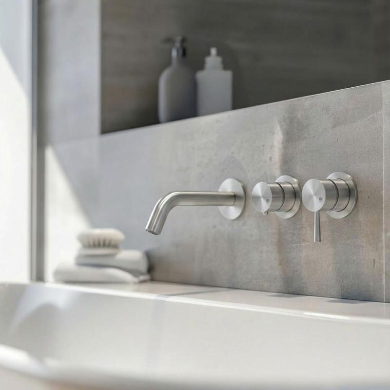 MURO TUA Mitigeur thermostatique encastré pour douche avec 1 sortie chrome M1.B31T.R.CR