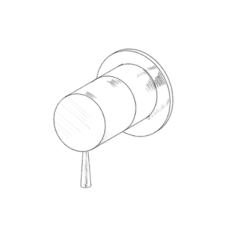 MURO TUA Commutateur 2 voies encastrable chrome M1.B32.2.CR