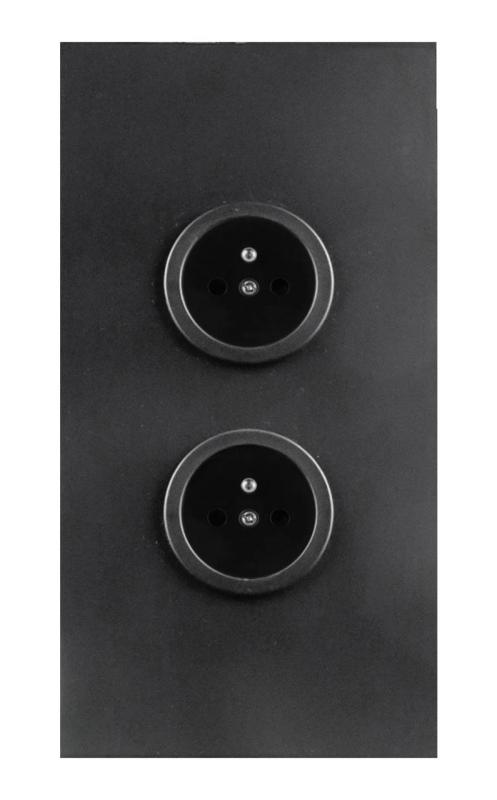 Indux Corner Colonne d'énergie avec 2 prises de courant Terre noire 1208972278