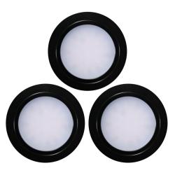 Indux Luma Petit spot LED encastrable pour cuisine, lot de 3 spots avec driver LED, noir 1208972324