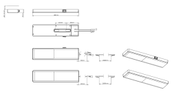 Indux Nivo keuken opbouw LED Spot 3 W met Centraalschakelaar Alu-look 1208972333