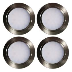 Indux Luma kleine inbouw keuken LED Spot Set 4 Spots met LED-driver RVS-look 1208972373