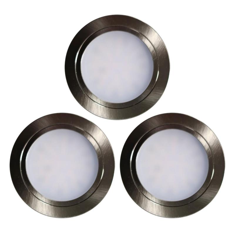 Indux Luma inbouw keuken Multi Tone LED Set 3 Spots RVS-look 1208972401