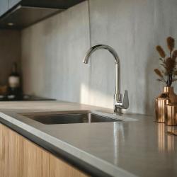 Aquanello Casa Mitigeur de cuisine à levier unique chromé CR-1201-CS