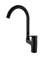 Aquanello Casa Mitigeur de cuisine noir avec levier supérieur BL-1202-CS