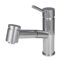 Aquanello Voss Mitigeur de cuisine chromé avec bec extractible et fonction douchette CR-7200-VS