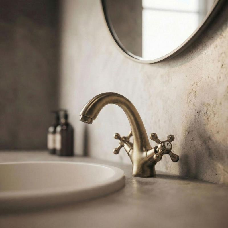 Aquanello Heritage Ascot Mitigeur lavabo classique nostalgique bronze BN-4101-HA