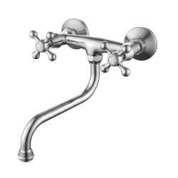 Aquanello Heritage Ascot Robinet mural de cuisine classique, chrome CR-4111-HA