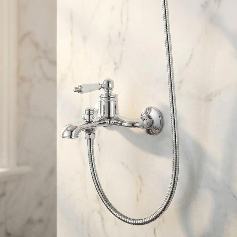 Aquanello Heritage Manor Mitigeur de baignoire classique Chrome CR-3001-HM