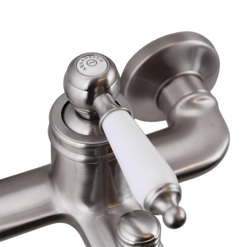 Aquanello Heritage Manor Mitigeur de baignoire classique en acier inoxydable NB-3001-HM