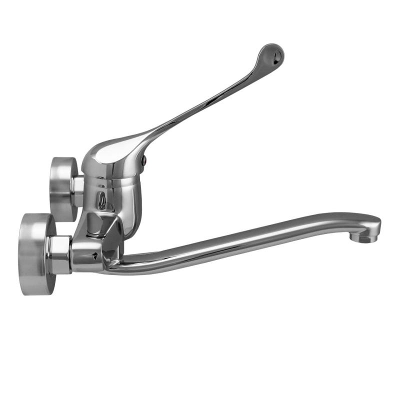 Aquanello Medic Robinet mural de cuisine à longue poignée chromé CR-1005-MD