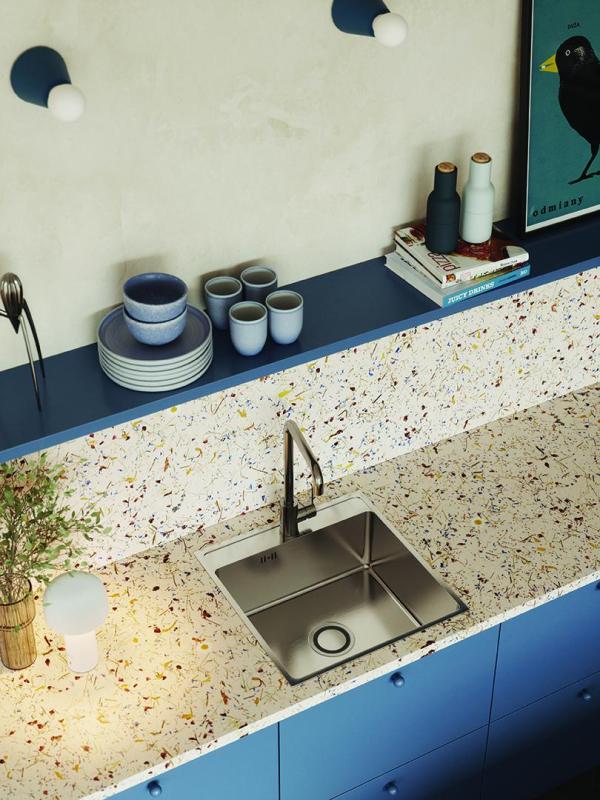 Aquadesign Plana Évier en acier inoxydable à encastrer 48 x 49 cm avec trou pour robinet, siphon et bouchon de vidange Clickclack inclus 1208972559