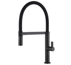 Ausmann Alira Robinet de cuisine noir avec bec flexible 1208972565