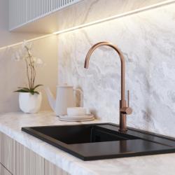 Graniteland Vira Slim Mitigeur de cuisine en cuivre brossé avec bec pivotant 1208972624