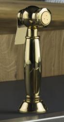 PB Douchette de cuisine rétractable au style nostalgique, classique, en laiton naturel