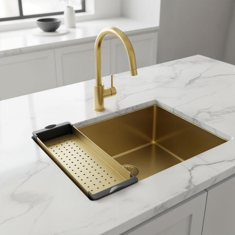 Pure.Sink Bac d'évier Prestige doré  PPGCL40-60