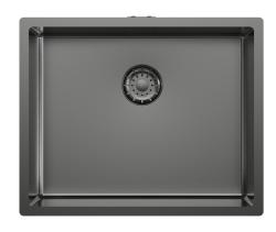 Pure.Sink Comfort Évier PVD couleur bronze 50 x 40 cm, rayon de 10 mm, pour montage sous plan, à fleur de plan et en applique PCM5040-61