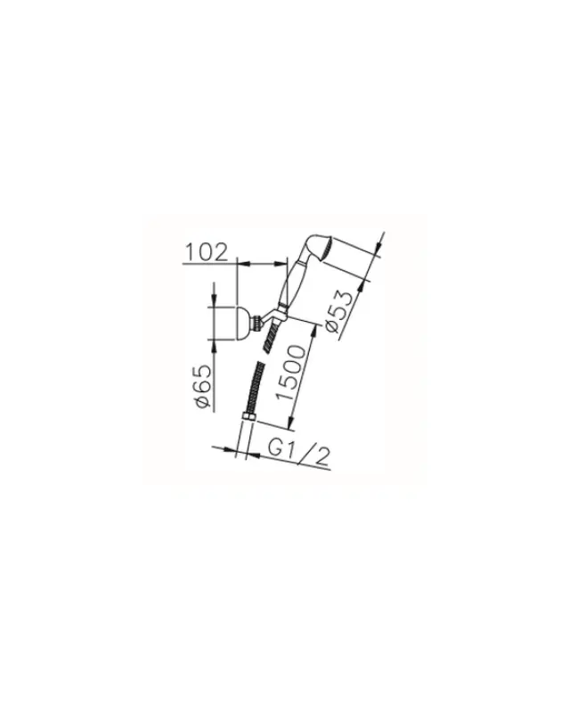 Huber Croisette Handbrause Chrom 63.07H.CR